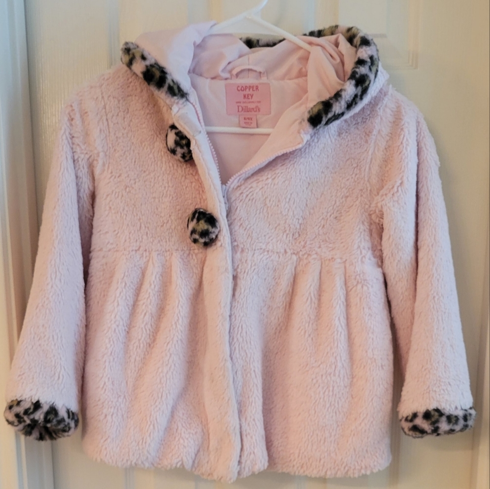 Girl Fur Hoodie Coat